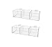 Marketing Holders 2 Pack Slatwall Basket Clear Acrylic Bin Transparent Plexiglass Organizer Tray Slot Wall Containers for Organizing Hardware Tool Garage Wall DIY Crafts