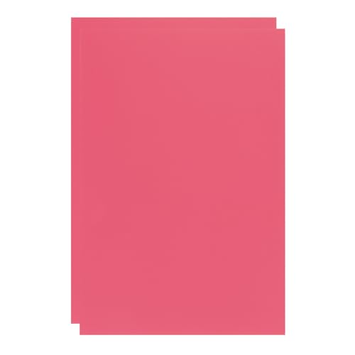 Image of ABS Plastic Sheet 8 x 12 Inch,Flexible Plastic Sheets 1 /12 Inch Thick Thermoplastic Sheet with Leather Texture Rose Red for DIY Crafts Decors 2Pcs