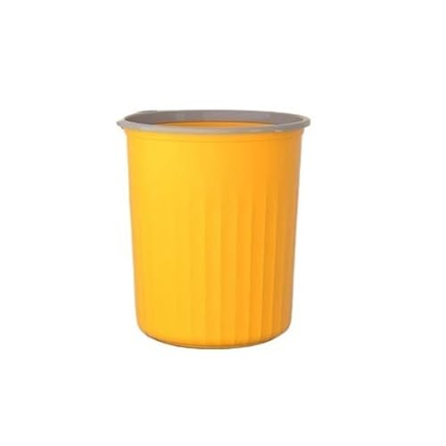 Poubelle cuisine grand volume jaune pour éliminer les déchets facilement
