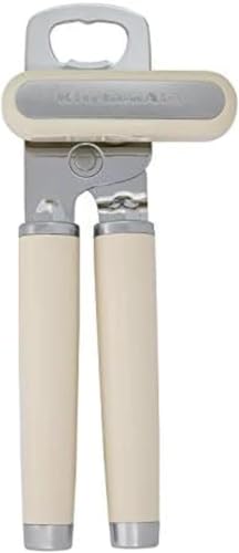 Image of KitchenAid Classic Multifunction Can Opener and Bottle Opener Easy to Use, Razor Sharp Stainless Steel Cutting Wheel, Soft Ergonomic Handles, Almond Cream (Pack of 12)