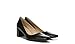 Naturalizer Womens Karina Low Block Heel Square Toe Pump,Black Leather,8