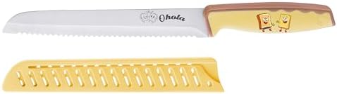 Bread Knife, Ohola 8 inch Serrated Bread Knife for Homemade Bread, Bread Cutter for Slicing Bagels, Cake (Latest Fun Design)