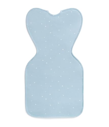 Image of Love to Dream Swaddle Up Original, Arms Up Position, Light and Ultra Breathable Cotton - Wearable Blanket - 1.0 TOG - (20-24C) Ideal for Moderate Temps, Medium 13-19lbs, Twinkle Powder Blue