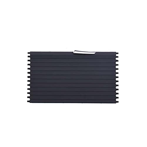 JUSTHUI Titulaire de la gobelets d'eau de la Voiture à Niveau amélioré Rideau de roulement à glissière à glissière Compatible for BMW X5 x6 E70 E71 E72 2007-2014 Boite à Gants Cover