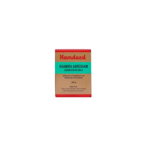 Hamdard Khamira Abresham Hakim Arshad Wala | 300 gm | Helps Manage General Weakness | All-natural | Promotes Overall Well-Being | Unani Formulation | Pack of 1