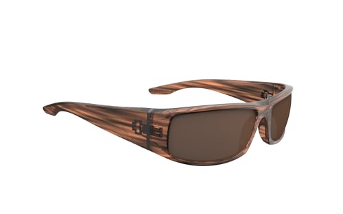 Spy Optic Men's Cooper Rectangular Sunglasses, Brown Stripe Tort-Happy Bronze, 60mm4