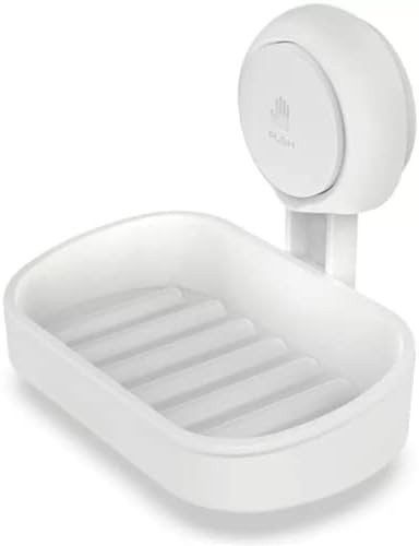 Bestow Shower caddy, Waterproof Bathroom storage, Suction Cup Bathroom Storage baskets, Removable Bathroom organiser, Heavy duty Bathroom caddy, Reusable Kitchen caddy, Plastic shower caddy - White