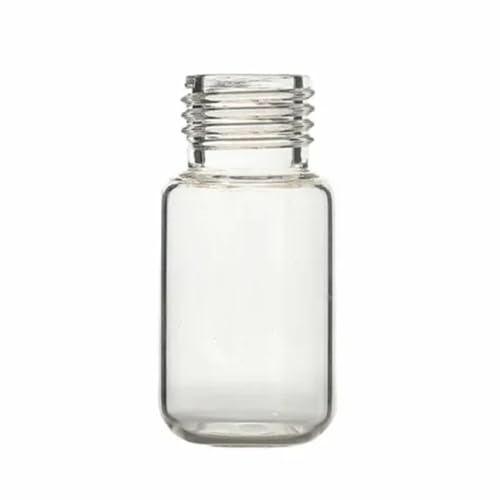 Flacon 10 ml fond rond transparent fournitures laboratoire flaconnage bouchon vis 100pcs