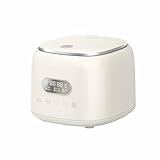 Cuiseur à riz faible en glucides 2,5 L, multicuiseur 8-en-1 avec panier vapeur en acier inoxydable, minuteur numérique et fonction maintien au chaud - Blanc
