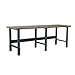 Stackbin Corporation Stackbin Workbench, 3505 Series, Maple Butcher Block Square Edge, 96"W X 36"D, Black
