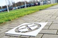 Preisvergleich Produktbild Bodenmarkierungs-Schablone Halteverbot