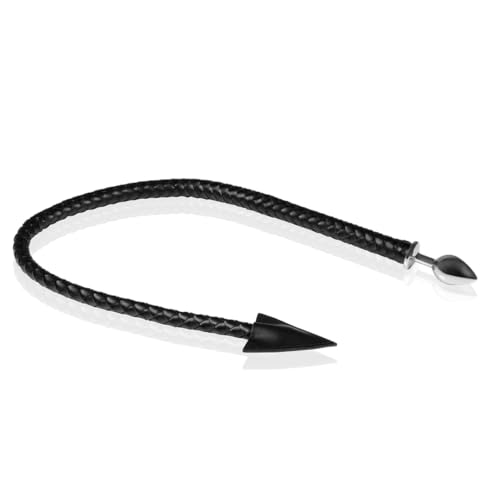 Ouch! by SHOTS Plug anal en métal Queue de diable Noir