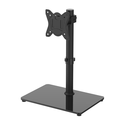 GRIFEMA GB1005-1, Support TV Pied pour Écrans 17-32 Pouces Courbes Plates Plasma OLED LCD LED, Support TV de Table avec Rotation et Hauteur Réglable, Jusqu'à 10 kg,...