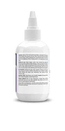 Vetericyn Plus All Animal Eye Wash Drops for Dogs and Cats - Relieves Redness Irritations from Allergies Tear Stain Cleaner 3-Ounce