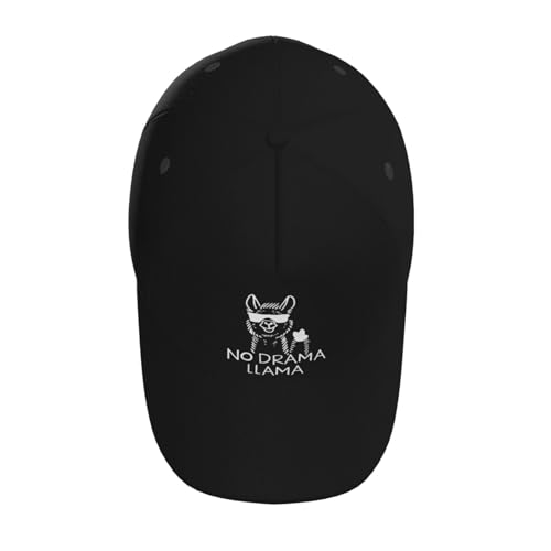 No Drama Llama Funny Baseball Hats for Men and Women - Classic Adjustable Hats4