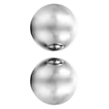 SECFOU 1 Paar Baoding Kugeln Edelstahl 70mm Handmassagebälle für Muskelentspannung Fitness Handtherapie Reise Massagegeräte