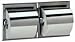 Bobrick B699 Recessed Toilet Tissue Dispensers with Hood for Double Ro
