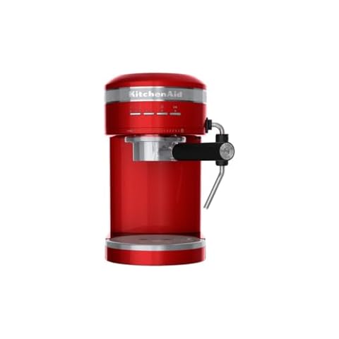 KitchenAid Artisan Espresso Machine in Candy Apple Cover