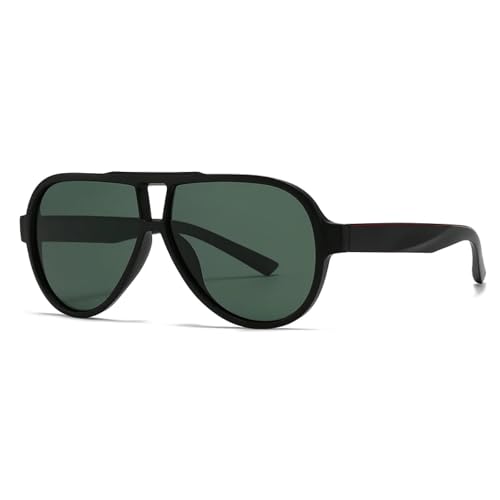 Lunettes de soleil vertes pour hommes au design moderne et tendance