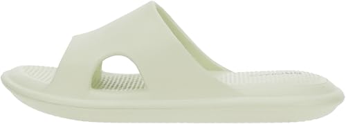 Image of BRONAX Shower Slippers for Women Men Soft Comfy Lightweight Quick Dry Flip Flops Cloud House Home Open Toe Slides Size 8 Indoor Bath Bathroom Beach Pool EVA Sole Sandals Green