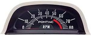 1968 Pontiac Hood Tach 5500 Red Line - V8 Point Ignition