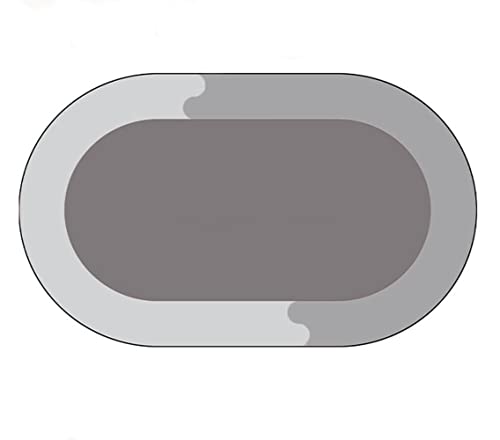 WOOPTOR Schnell trocknender Badematte, rutschfeste Badezimmermatte, leicht zu reinigen, super saugfähig, für Badezimmer, Badewanne, Küche, Waschbecken usw. (Hellgrau) Cover
