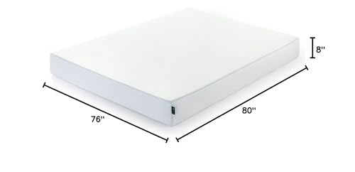 Image of ZINUS 8 Inch Green Tea Cooling Gel Memory Foam Mattress / Cooling Gel Foam / Pressure Relieving / CertiPUR-US Certified / Bed-in-a-Box, King
