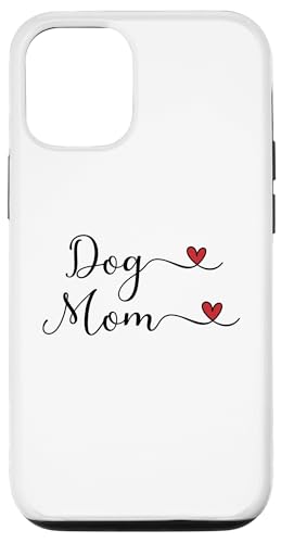 Dog Mom - I heart Dogs �^�C�|�O���t�B�f�U�C�� �X�}�z�P�[�X iPhone 12/12 Pro �p