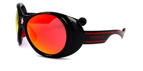 Sonnenbrillen Moncler ML0148 01C SHINY BLACK 64/16/ UNISEX