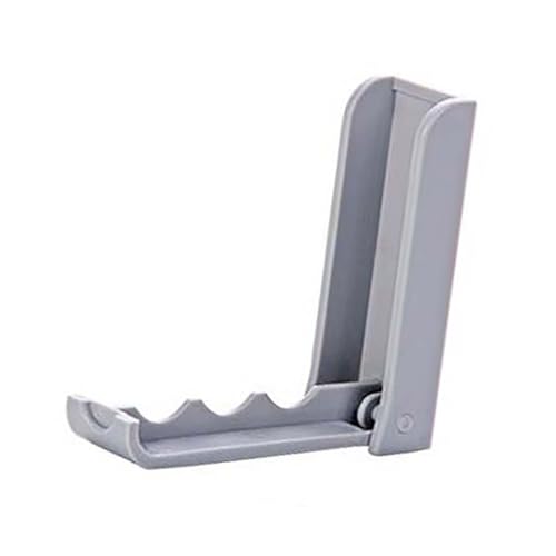 Obetuens Gancio Pieghevole in Plastica, Gancio Pieghevole Salvaspazio in Plastica Autoadesiva per Montaggio a Parete, Gancio per Porta per Appendere Asciugamano, Cappotto, Stoffa, Borsa (Grigio)