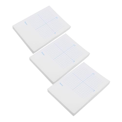 Papel cuadriculado para matemáticas y dibujo técnico en pack de 3 cuadernos SHINEOFI