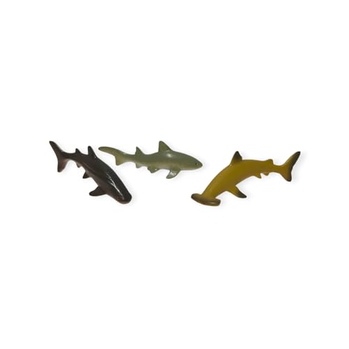 Image of Small Kids Sea & Wild Animal Toys Sets for Fun, Educational, Spark Imagination and Learning (Multi Choice Sets) (Shark Fish) 12pcs