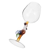 Expérience de dégustation optimale : le design à pied haut de ce verre permet de garder vos boissons fraîches et agréables, ce qui en fait le choix idéal pour les amateurs de décoration de verres à vin rouge, de verres à motif de coq fermier ou de verres à vin de pâques