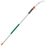 Manual Pole Saw，5-16 Ft Extendable Tree Pruner/Pole Saws for Tree Trimming with Detachable Handsaw