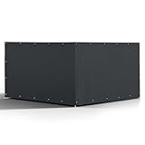 Locywx Dog Kennel Cover with 2 Side Panels Featuring Metal Grommets, Equipped with 44 Spherical Bungee Cords. 100% UV Protection Suitable for 10'x10'Outdoor Dog Kennels and Large Chicken Coops.