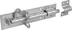 IRONMONGERY WORLD® 8" (203MM) Brenton PAD Bolt Heavy Duty Electro GALVD for Stable Gates Doors