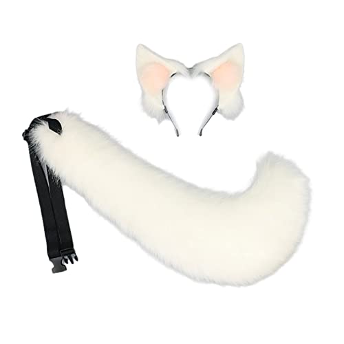 Bandeau oreilles de loup en peluche accessoires costume Halloween adulte enfant homme