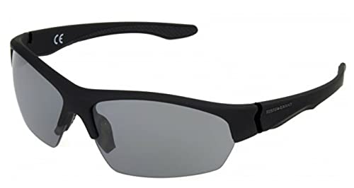 Foster Grant Men's Driving Driver Lens Warp Black Rubber Sunglasses2