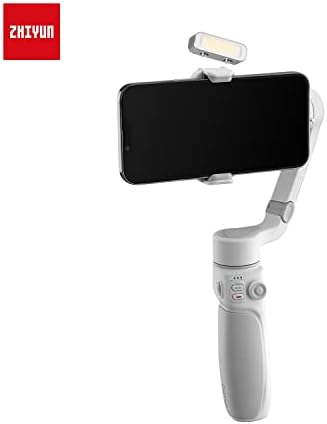 Zhiyun Smooth Q4 Combo Gimbal Stabilizer for iPhone Smartphone,3-Axis Phone Gimbal Built-In Selfie Stick with Megnetic Fill Light for Vlogging YouTube TikTok