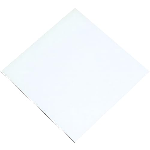 Image of White Faced Hardboard Sheet 3mm x 606mm x 1220mm Decorative Panel Board for Furniture Backing, Cupboard Panels and DIY Projects