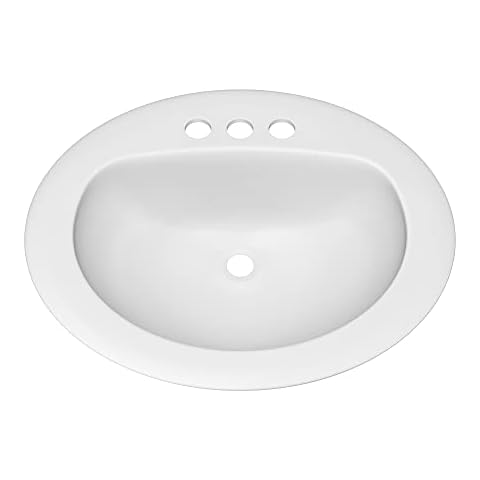 PROFLO PF20174 Rockaway 20-1/2" Oval Vitreous China Drop In Bathroom Sink Cover