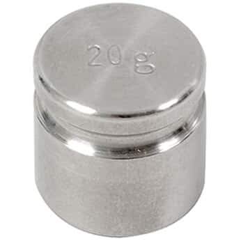 Troemner 1324 20 g Class F Test Weight with No Certificate Cylindrical with Groove