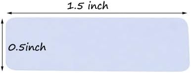 Miniatura 4 de Mini Skater Paquete de 336 etiquetas adhesivas con nombre, rectangulares blancas, autoadhesivas, para archivar sobres, etiquetas de aceite esencial,