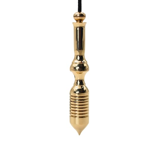 Pendulum for radiesthesia, Energy Healing and Chakras, Cotton String Included Brass Polished All (Brass Polished 1)