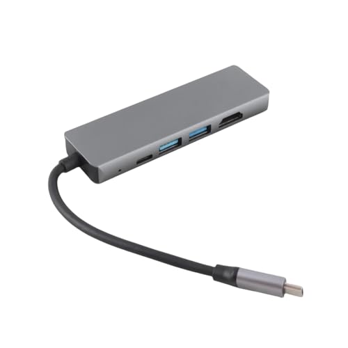 5 - in - 1 USpB C Hub Type - C Docking Station Multiport Adaptier with 4K HD RJ45 Ethernet USpB 3.0 PD Charging Port Compatible with MaicB