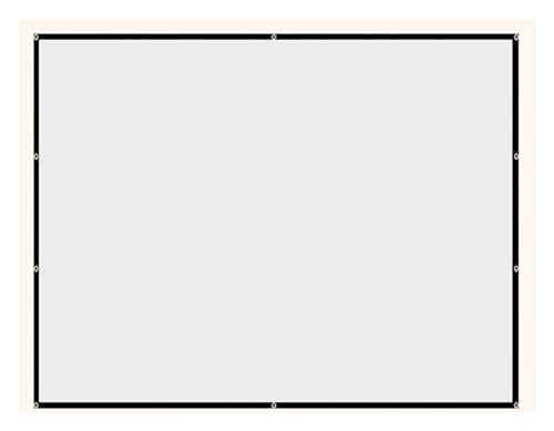 Pantalla proyector de 100 pulgadas y formato 16:9 cortina plegable portátil para cine en casa