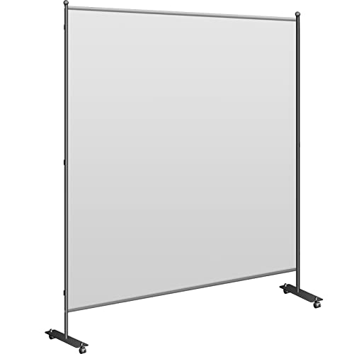 Vevor Office Partition 71" W X 14" D X 72" H Room Divider Wall W/Thicker Non-See-Through Fabric Office Divider Steel Base Portable Office Walls Dividers Gray Room Partition For Room Office Restaurant #TOP16