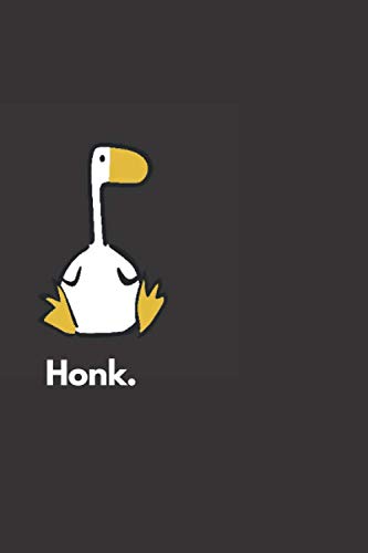 Honk Goose Notebook: Funny Lined Notebook for Work Goose, Funny Notebook, Orange