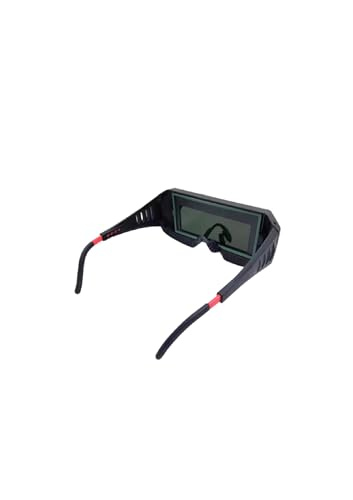 Image of Auto Darkening Welding Goggles | Solar Powered Welding Glasses with Adjustable Strap, Auto Darkening LCD Screen & Eye Protection for Arc, MIG, TIG, and Stick Welding