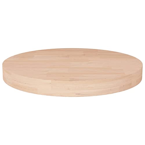 Bois de Chêne Massif Plateau de Table Rond Ø30cm